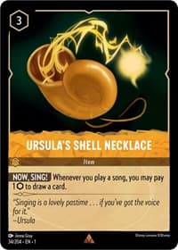 Ursula's Shell Necklace - The First Chapter - Disney Lorcana card