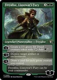 Freyalise, Llanowar's Fury (Foil Etched) - Commander Masters - Magic: The Gathering card
