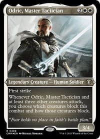 Odric, Master Tactician (Foil Etched) - Commander Masters - Magic: The Gathering card
