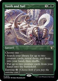 Tooth and Nail (Foil Etched) - Commander Masters - Magic: The Gathering card