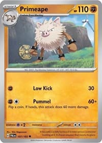 Primeape - 107/193 (Cosmos Holo) - Miscellaneous Cards & Products - Pokemon card