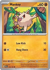 Mankey - 106/193 (Cosmos Holo) - Miscellaneous Cards & Products - Pokemon card