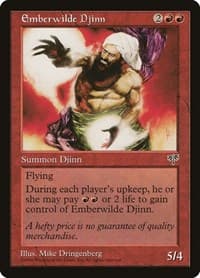 Emberwilde Djinn - Mirage - Magic: The Gathering card