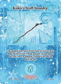 Kiiko's Staff Inundra (Holo) - Afelium Unleashed [1st Edition] - Akora TCG card