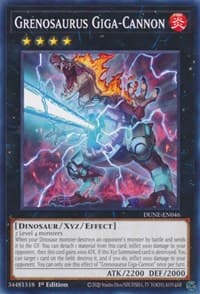 Grenosaurus Giga-Cannon - Duelist Nexus - YuGiOh card