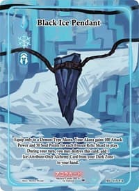 Black Ice Pendant (Full Art) - Afelium Unleashed [1st Edition] - Akora TCG card
