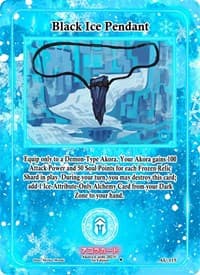 Black Ice Pendant - Afelium Unleashed [1st Edition] - Akora TCG card