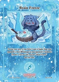 Brain Freeze (Holo) - Afelium Unleashed [1st Edition] - Akora TCG card