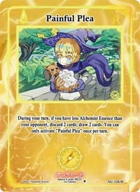 Painful Plea (Holo) - Afelium Unleashed [1st Edition] - Akora TCG card