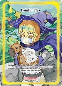 Painful Plea (Full Art) - Afelium Unleashed [1st Edition] - Akora TCG card