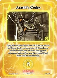 Arashi's Codex - Afelium Unleashed [1st Edition] - Akora TCG card