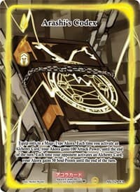 Arashi's Codex (Full Art) - Afelium Unleashed [1st Edition] - Akora TCG card