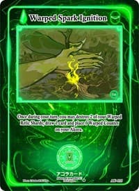 Warped Spark Ignition - Afelium Unleashed [1st Edition] - Akora TCG card