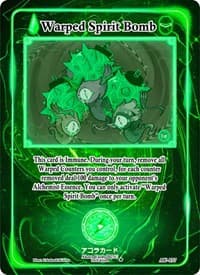 Warped Spirit Bomb - Afelium Unleashed [1st Edition] - Akora TCG card