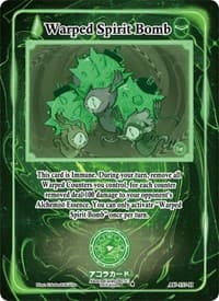Warped Spirit Bomb (Holo) - Afelium Unleashed [1st Edition] - Akora TCG card