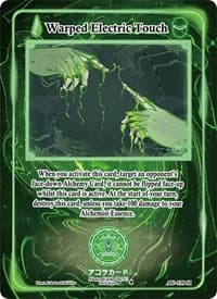 Warped Electric Touch (Holo) - Afelium Unleashed [1st Edition] - Akora TCG card