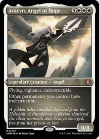 Avacyn, Angel of Hope (Foil Etched) - Commander Masters - Magic: The Gathering card