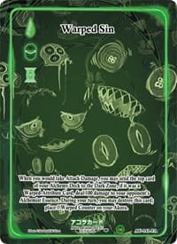 Warped Sin (Full Art) - Afelium Unleashed [1st Edition] - Akora TCG card