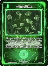Warped Sin - Afelium Unleashed [1st Edition] - Akora TCG card
