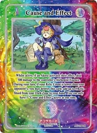 Cause and Effect (Holo) - Afelium Unleashed [1st Edition] - Akora TCG card