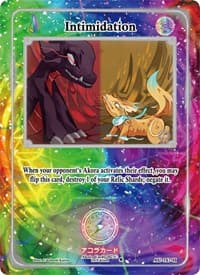 Intimidation (Holo) - Afelium Unleashed [1st Edition] - Akora TCG card