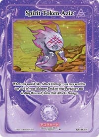 Spirit Token Aziz (Holo) - Grordhelm Uprising [1st Edition] - Akora TCG card
