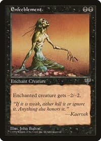 Enfeeblement - Mirage - Magic: The Gathering card