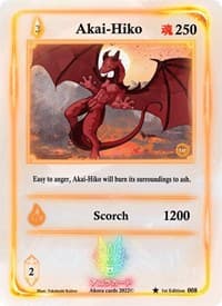 Akai-Hiko - Spellbound Wings [1st Edition] - Akora TCG card