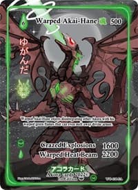 Warped Akai-Hane (Full Art) - Warped Crusaders [1st Edition] - Akora TCG card