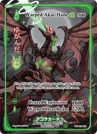 Warped Akai-Hane (Generational Rare) - Warped Crusaders [1st Edition] - Akora TCG card