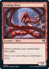 Striking Sliver - Commander Masters - Magic: The Gathering card