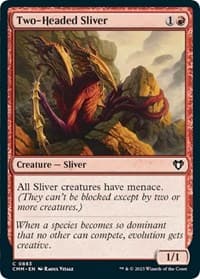 Two-Headed Sliver - Commander Masters - Magic: The Gathering card