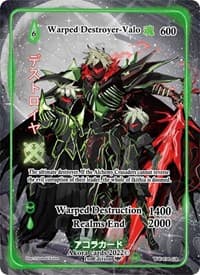 Warped Destroyer-Valo (Generational Rare) - Warped Crusaders [1st Edition] - Akora TCG card