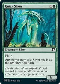 Quick Sliver - Commander Masters - Magic: The Gathering card