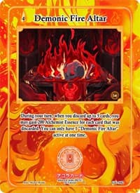 Demonic Fire Altar - Grordhelm Uprising [1st Edition] - Akora TCG card