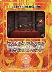 Nensho's Smelting Staff (Holo) - Grordhelm Uprising [1st Edition] - Akora TCG card