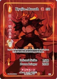 Kyojin-Akorath (Full Art) - Spellbound Wings [1st Edition] - Akora TCG card