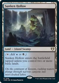 Sunken Hollow - Commander Masters - Magic: The Gathering card