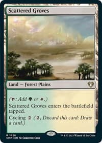 Scattered Groves - Commander Masters - Magic: The Gathering card