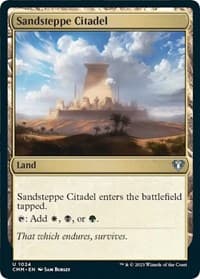 Sandsteppe Citadel - Commander Masters - Magic: The Gathering card