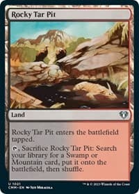 Rocky Tar Pit - Commander Masters - Magic: The Gathering card