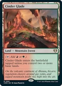 Cinder Glade - Commander Masters - Magic: The Gathering card