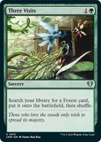 Three Visits - Commander Masters - Magic: The Gathering card