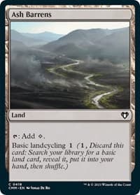 Ash Barrens - Commander Masters - Magic: The Gathering card