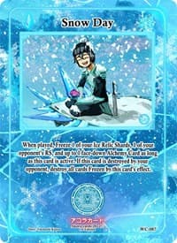 Snow Day - Warped Crusaders [1st Edition] - Akora TCG card