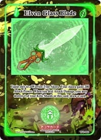 Elven Glass Blade - Warped Crusaders [1st Edition] - Akora TCG card