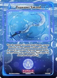 Tsunami Sword - Warped Crusaders [1st Edition] - Akora TCG card