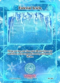 Esterial Icicle - Warped Crusaders [1st Edition] - Akora TCG card