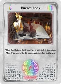 Burned Book - Spellbound Wings [1st Edition] - Akora TCG card