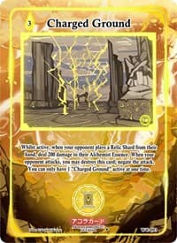 Charged Ground - Warped Crusaders [1st Edition] - Akora TCG card